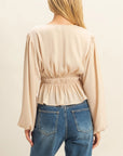 Olivia Deep V-Neck Blouse