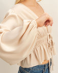 Olivia Deep V-Neck Blouse