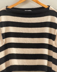 Jet Stripe Crop Sweater