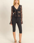 Shina Sheer Lace Blouse