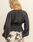 Olivia Deep V-Neck Blouse