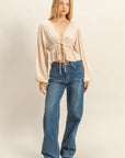 Olivia Deep V-Neck Blouse