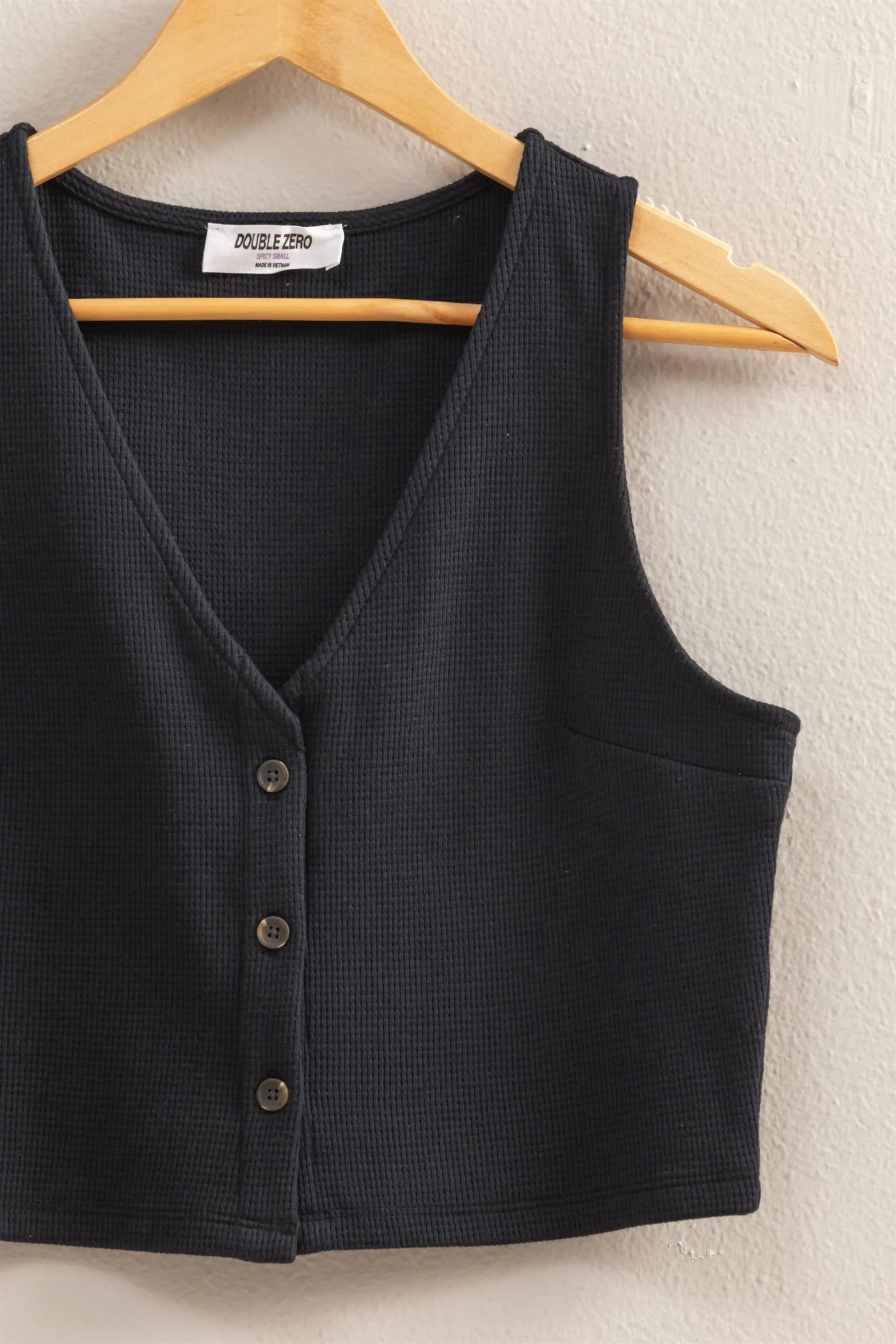 Ash Cropped Vest