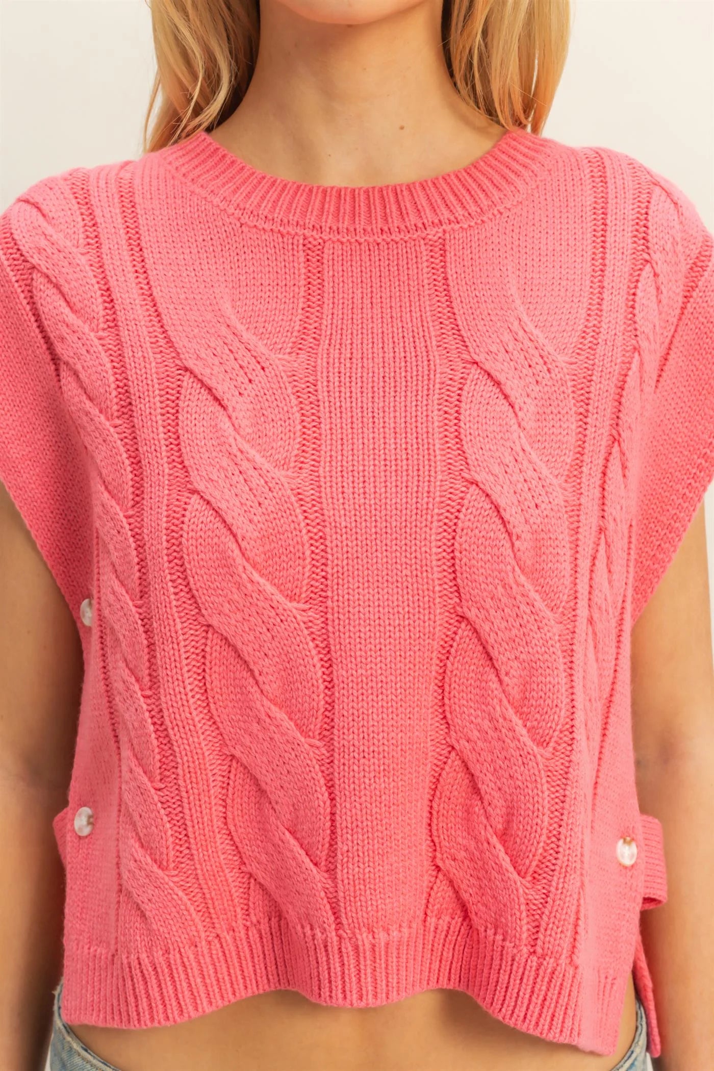 Martin Cable Sleeveless Sweater