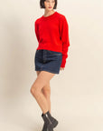 Dottie Cropped Long Sleeve Sweater