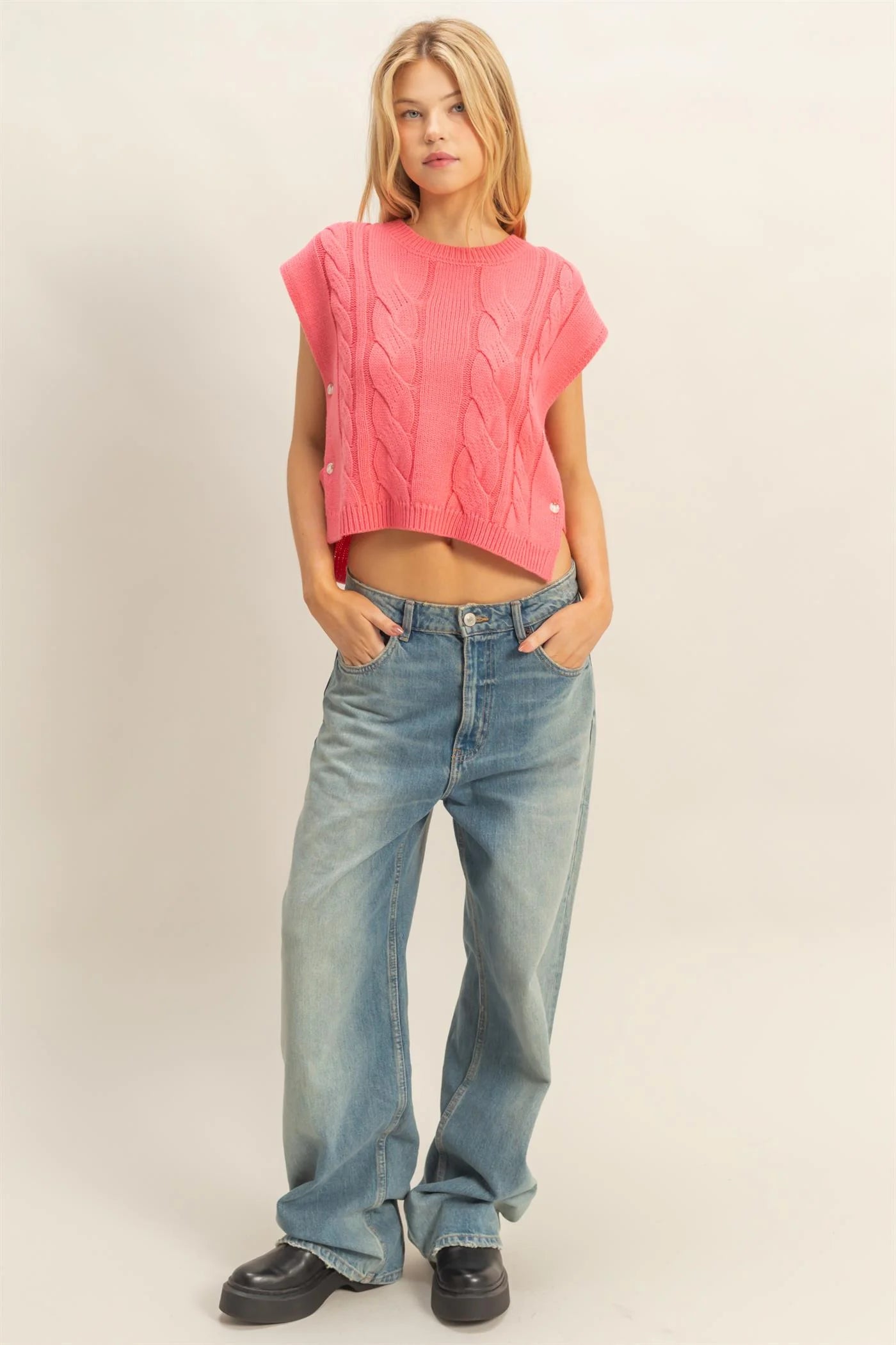Martin Cable Sleeveless Sweater