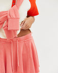 Rae Flowy Fleece Skort