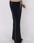 On Film Vintage Contrast Piping Drawstring Pant