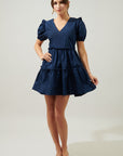 Madrigal Poplin Tiered Mini Dress