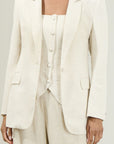 Candida Fitted Notch Lapel Blazer