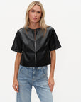 Quinn Faux Leather Jacket