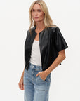 Quinn Faux Leather Jacket