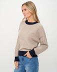 Dylan Trim Crew Neck Sweater