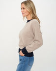 Dylan Trim Crew Neck Sweater