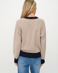 Dylan Trim Crew Neck Sweater