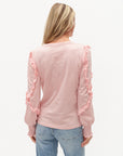Millie Ruffle Top- Rose Quartz