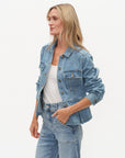 Harlow Denim Peplum Jacket