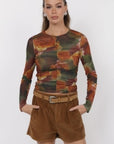 Heart Beats Mesh Top