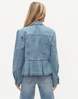 Harlow Denim Peplum Jacket