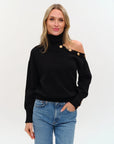 Tiffany Slit Shoulder Sweater