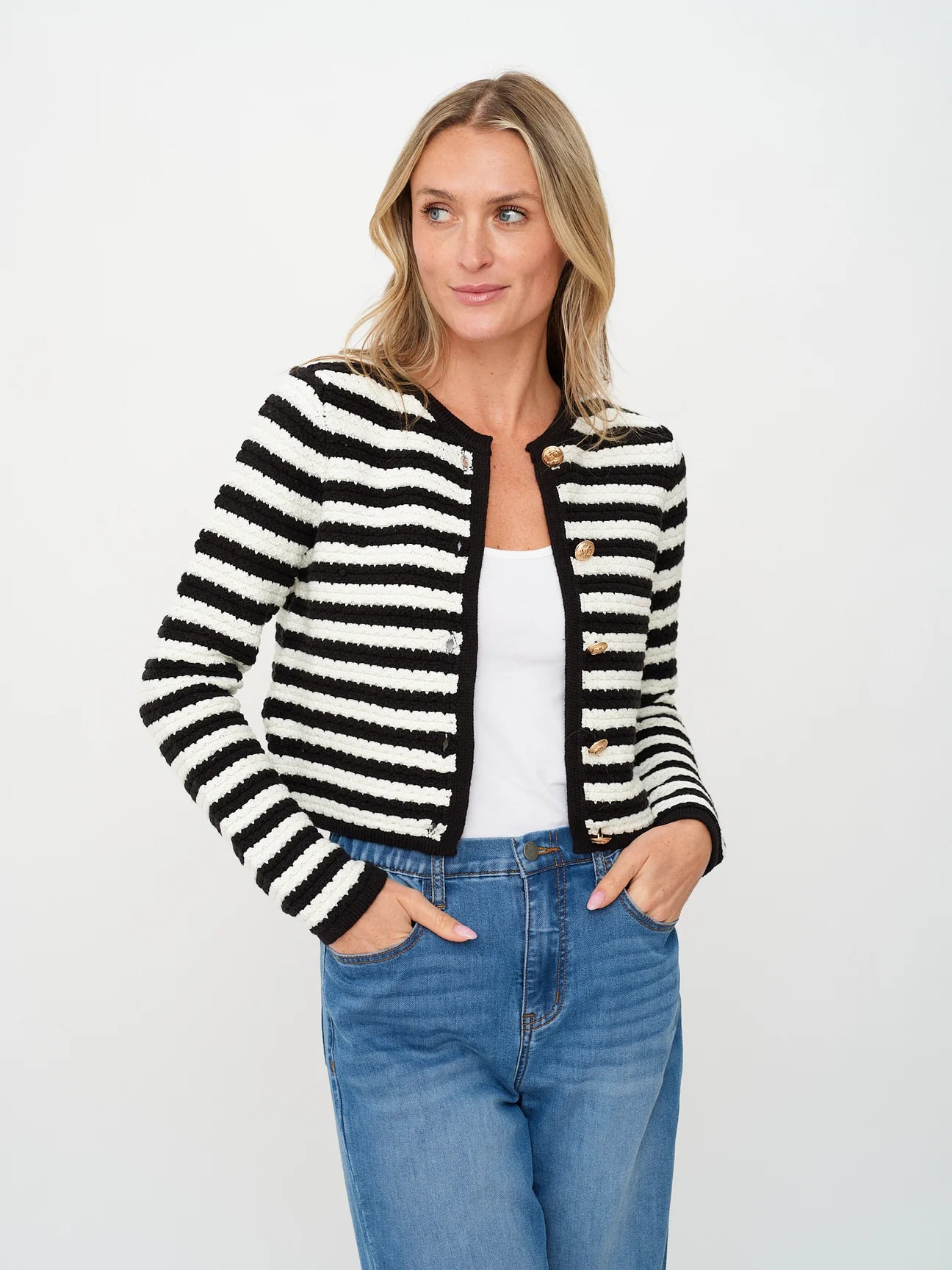 Hannah Stripe Cardigan