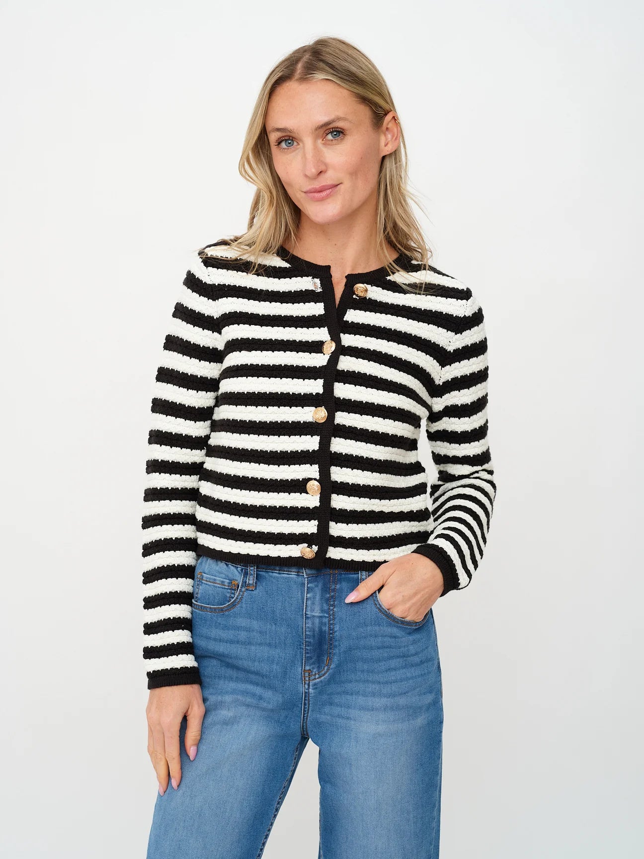 Hannah Stripe Cardigan