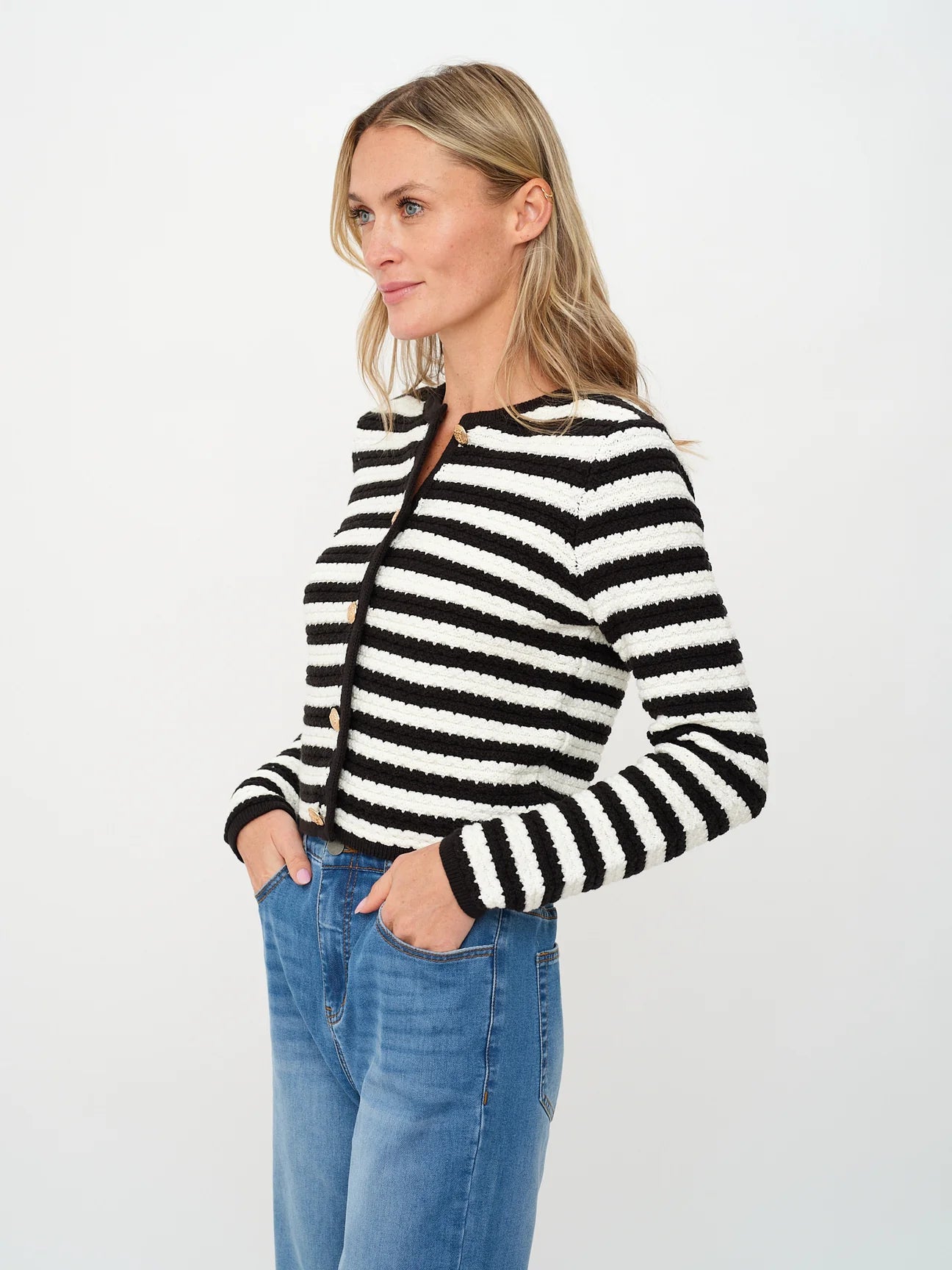 Hannah Stripe Cardigan