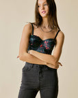 Melanie Floral Print Corset Top