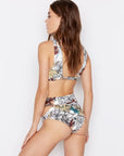 Lana Crossover Bikini Top in Floral