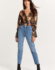 Peyton Floral Button L/S Top