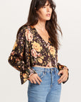 Peyton Floral Button L/S Top