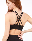 Walker Criss Cross Bra in Black
