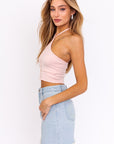 Rikki Halter Top in Pink