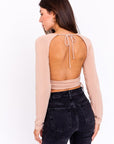 Evette Cutout Long Sleeve Top