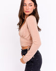 Evette Cutout Long Sleeve Top