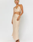 Kelsey Satin Crop Top