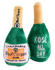 Small Woof Clicquot Rose' Champagne Bottle
