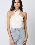 Wendy Ribbed Halter Top