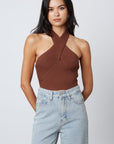Wendy Ribbed Halter Top