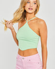Caroline Halter Pointed Top in Green