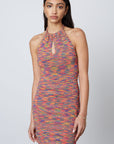 Chelsea Rainbow Halter Dress