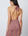 Chelsea Rainbow Halter Dress