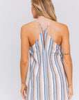 Cassidy Stripe Halter Dress