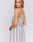 Cassidy Stripe Halter Dress