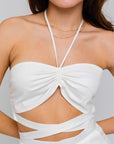 Tammi Ruched Tie Top