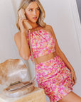 Val Ruched Mini Skirt