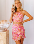Val Ruched Mini Skirt