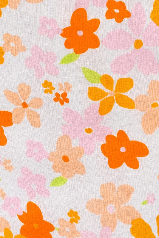 Kelley Floral Tie Shoulder Tank