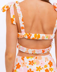 Kelley Floral Tie Shoulder Tank