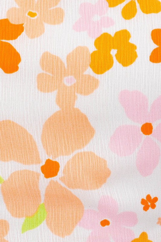 Kelley Floral Tie Shoulder Tank